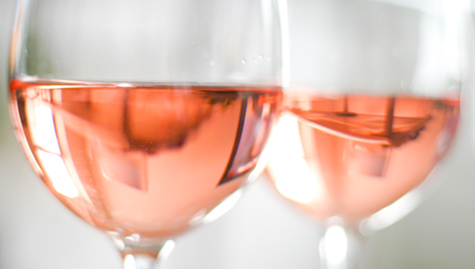 verre vin rose